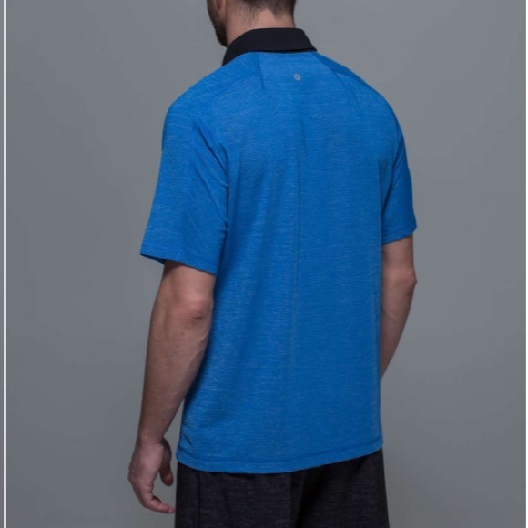 Lululemon Assert PoloHeathered Lakeside Blue/Black - Picture 2 of 7